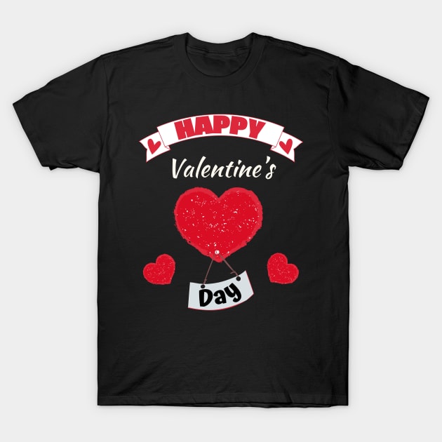 Happy Valentines Day T-Shirt by HyzoArt